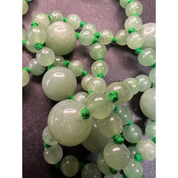 NEW green aventurine endless 30 inch necklace - Picture 13 of 13